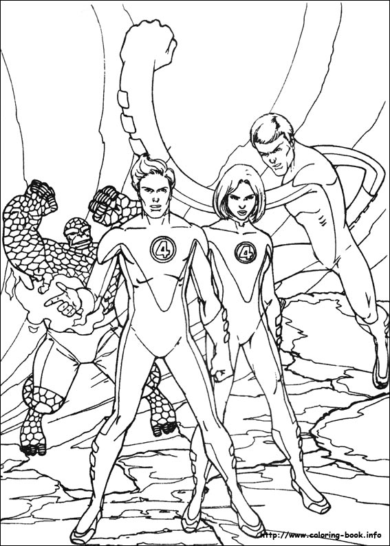 Fantastic Four coloring picture